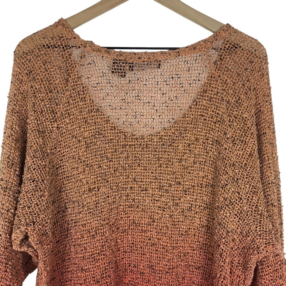 Frazzle Mesh Tunic Top Blouse 3/4 Roll Tab Sleeve… - image 6